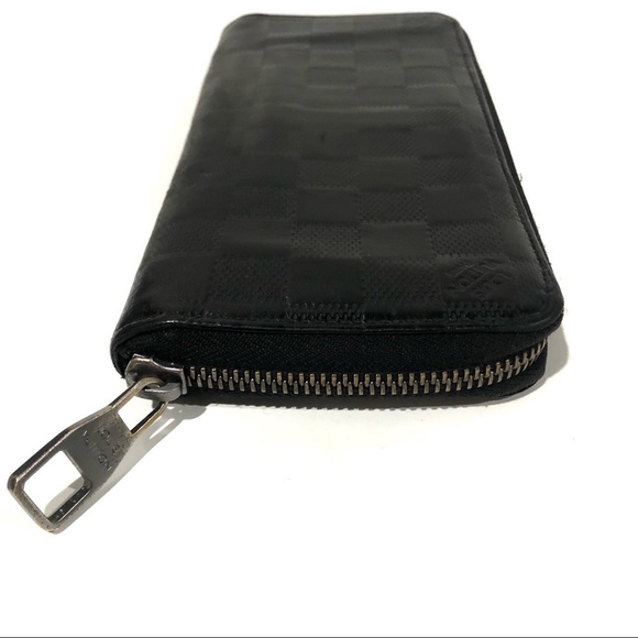 Authentic Louis Vuitton Damier Infini Vertical Leather Zippy Round Long Wallet - Picture 4 of 16